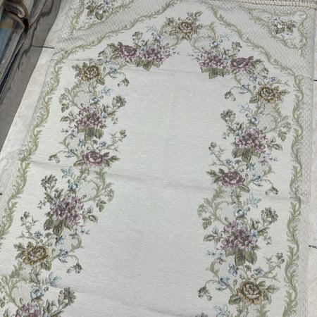 طقم صلاة سجادة مع شرشف حرير ناعم