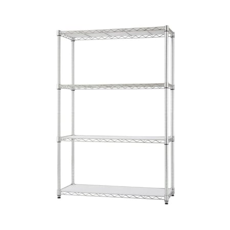 رفوف تخزين شبك كروم من ماي رفوف