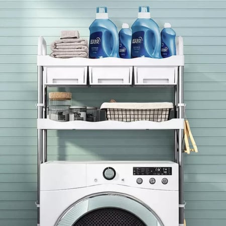 رفوف غسالة ملابس