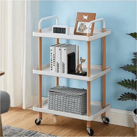 عربة تقديم ابيض