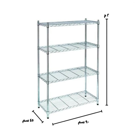 رفوف كروم شبك