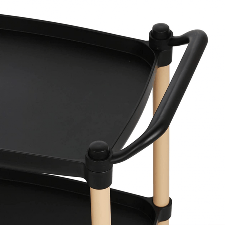 عربة تقديم اسود