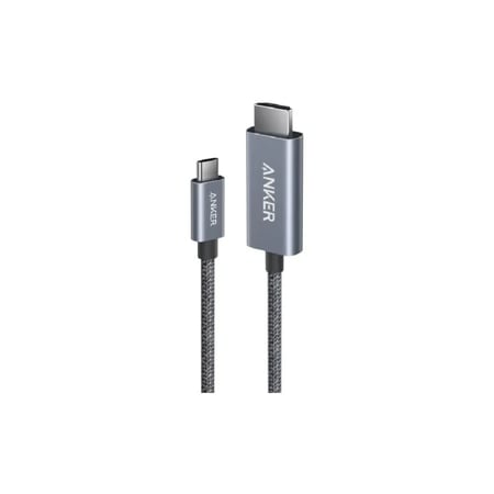 أنكر كيبل تايب سي إلى HDMI نانو بطول 1.8 متر 140 واط 4k - رمادي