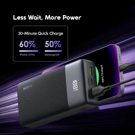 أورايمو شاحن متنقل PowerNova Q21 بسعة 20 ألف ملي أمبير بقوة
