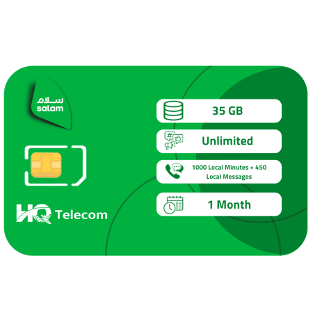سلام سولو 99 شريحة إتصال وبيانات مسبقة الدفع | شهر