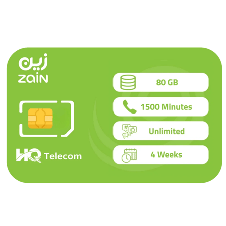 زين شباب 199 شريحة إتصال وبيانات مسبقة الدفع | 4 أسابيع