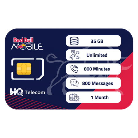 ريدبول مزاجي 95 شريحة إتصال وبيانات مسبقة الدفع | شهر