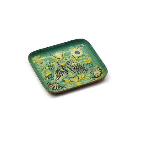 صينية ديكور صغيرة باللون الأخضر