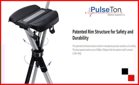 عصا كرسي يدوية – قوية ومتينة