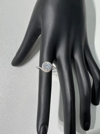 خاتم  فضة عيار 925 لون فضي