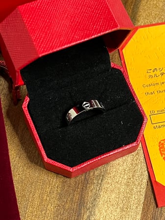 خاتم carter الفضي