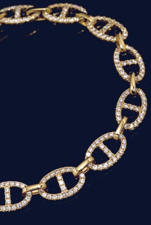 إسوارة مايلي مارين apm ذهبي - فضي