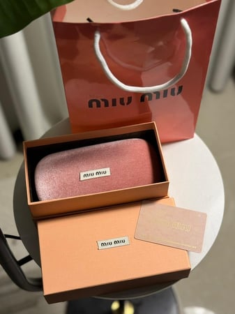 نظارة miu miu أطار تايقر - عدسة  مستطيل شفافة