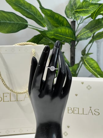 خاتم  فضة عيار 925 لون فضي