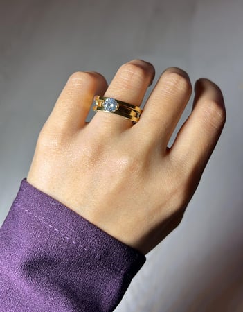 خاتم BVLGARI الماسي