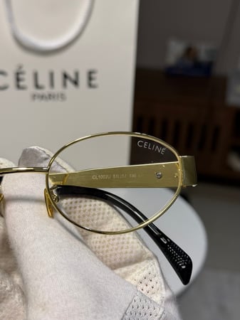 نظارة CELINE اطار ذهبي - عدسة شفاف