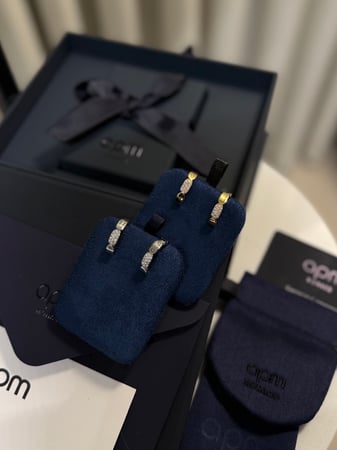 حلق داينتي من apm ( ذهبي - فضي )