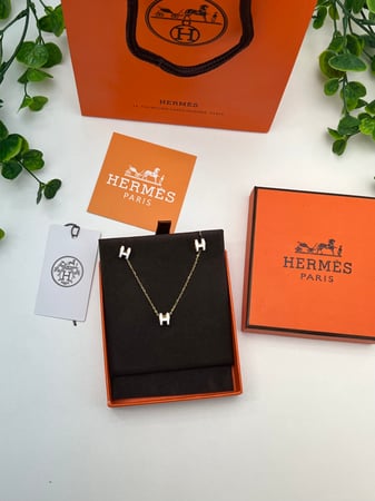 سلسال HERMES معدن ذهبي
