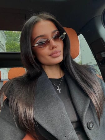 نظارة Cartier اطار ذهبي - عدسة  مدرج