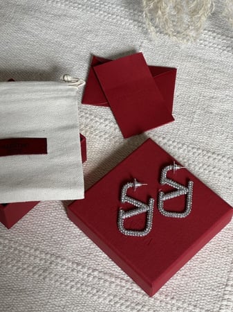 حلق VALENTINO فضي