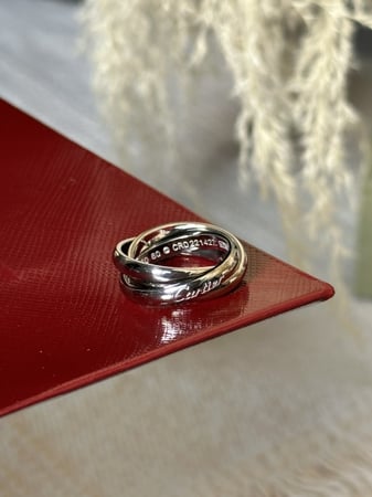 خاتم carter الثلاثي الفضي