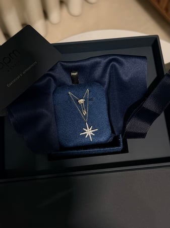 قلادة شوكر( فضة عيار 925 ) apm فضي