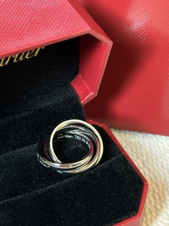 خاتم carter الثلاثي الفضي