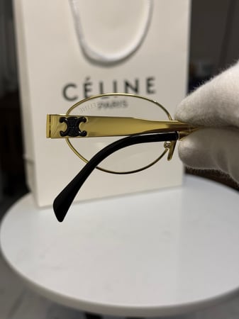 نظارة CELINE اطار ذهبي - عدسة شفاف