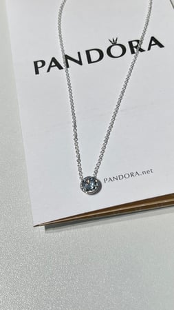 سلسال باندورا PANDORA فضي دائري