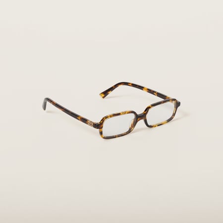 نظارة miu miu أطار تايقر - عدسة  مستطيل شفافة