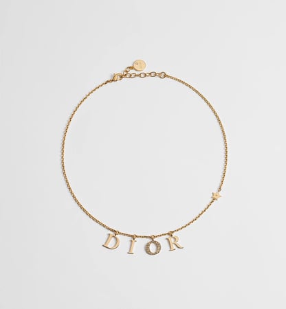 سلسال Dior معدن ذهبي