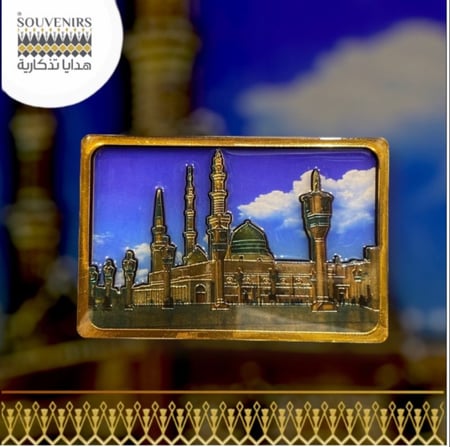 مغناطيس الحرم المدني مع برواز 2D