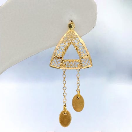 طقم ذهب عيار 21 الوزن 16.6 جرام