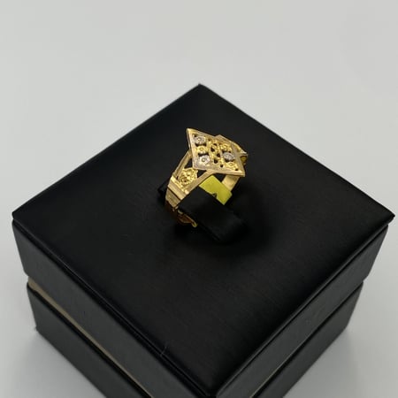 خاتم ذهب عيار 21 الوزن 2.1 جرام