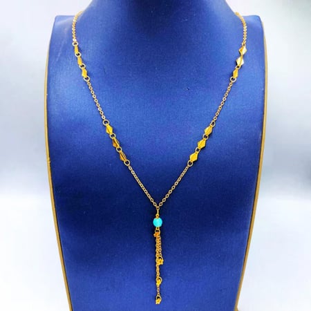 عقد ذهب عيار 21 الوزن 2.2 جم