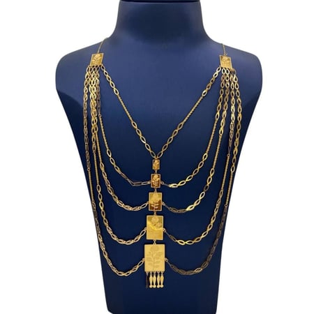 طقم ذهب عيار 21 الوزن 9.65 جرام