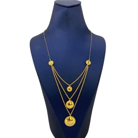 عقد ذهب عيار 21 الوزن 5.30 جم