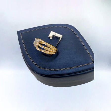 خاتم ذهب عيار 21 الوزن 2.20 جم