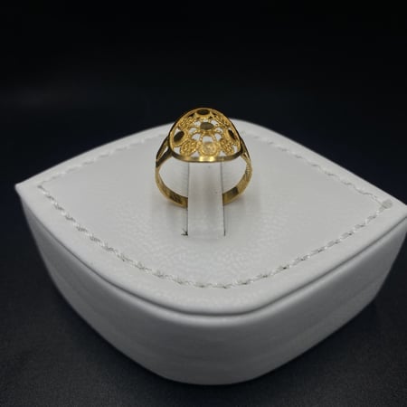 خاتم ذهب عيار 21 الوزن 2.25 جرام