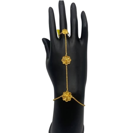 بكج الوردات ذهب عيار 21 الوزن 47.48 جم