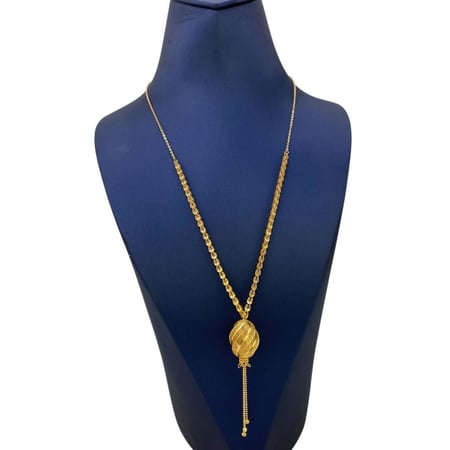 عقد سبحة ذهب عيار 21 الوزن 7.99 جم