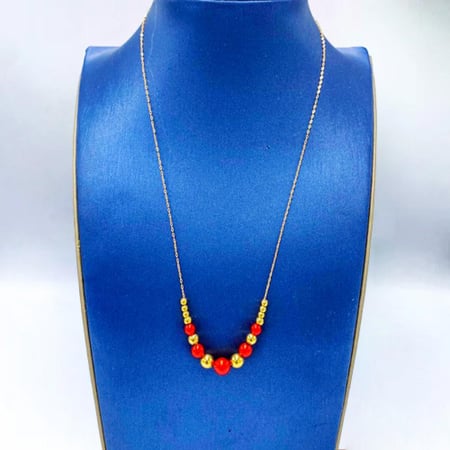 عقد ذهب عيار 21 الوزن 1.40 جم