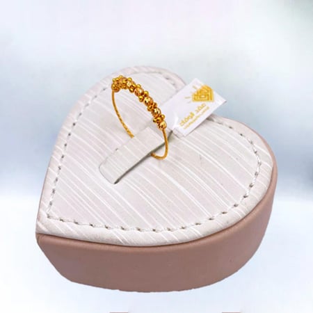 خاتم ذهب عيار 21 الوزن 1.08 جم