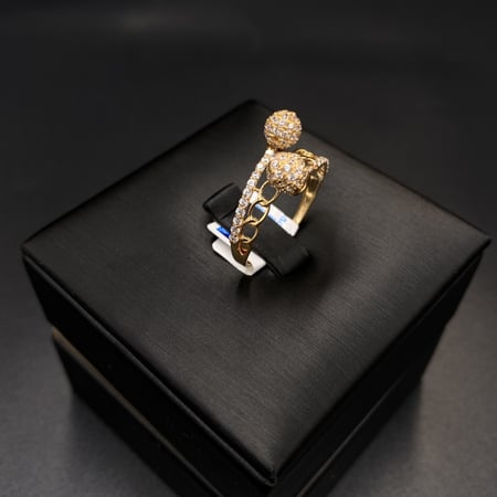 خاتم ذهب عيار 21 الوزن 2.29 جرام