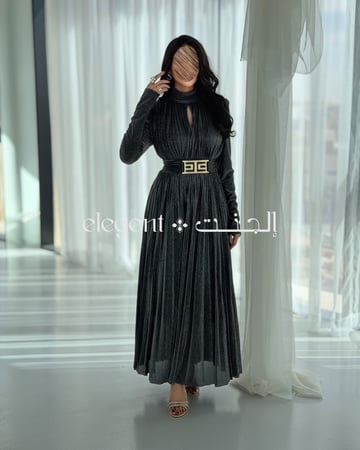 تفاصيل القصة في فستان بليسيه أنيق