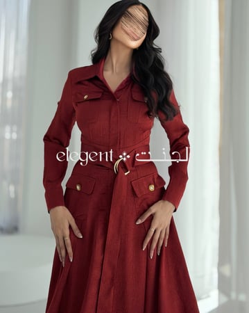 فستان أنيق بتصميم رسمي من متجر إلجنت