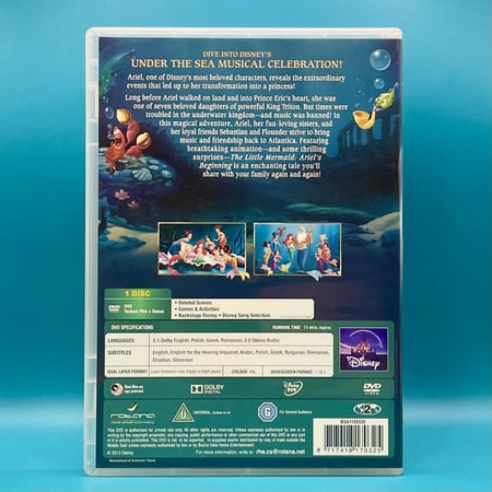 فلم حورية البحر ٣ بداية اريل DVD مدبلج بالعربي مصري The Little Mermaid: Ariel’s Beginning