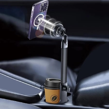 دريب - قاعدة DRIP تثبيت الجوال في فتحة الكوب للسيارة - اسود