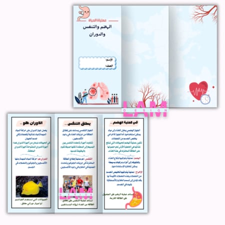 مطويات علوم سادس الترم الأول كامل