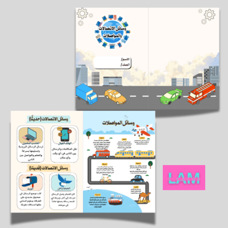 مطوية وسائل الاتصالات والمواصلات